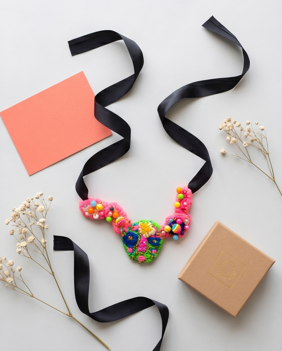 Gargantilla Bordada a Mano