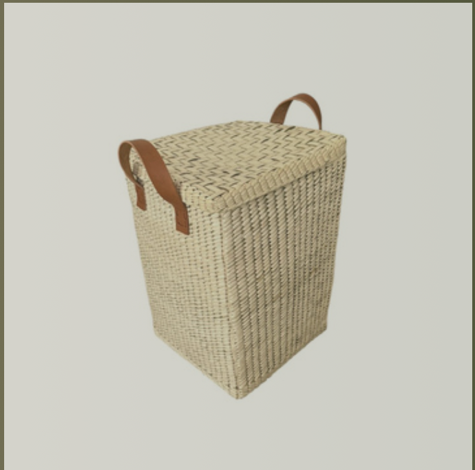 Sexto de Palma con Tapa y Asa de Piel - Palo Rosa Arte y Diseño