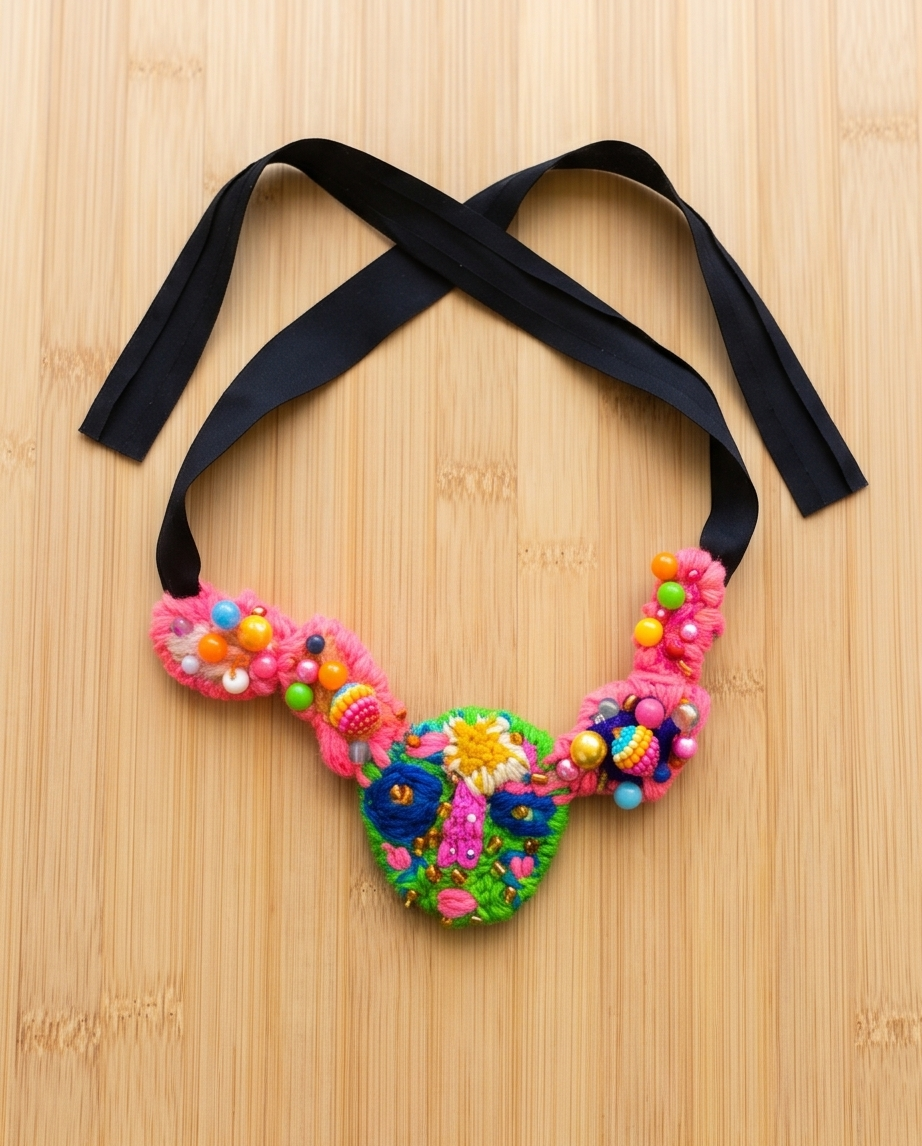 Gargantilla Bordada a Mano