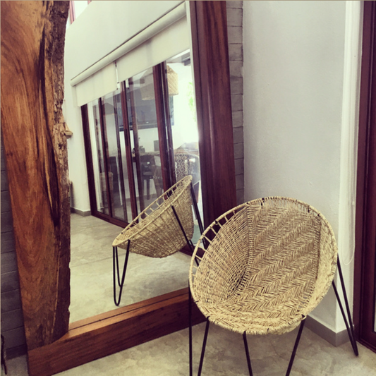 Sillón de Palma con Estructura de Herrería - Diseño Artesanal y Moderno