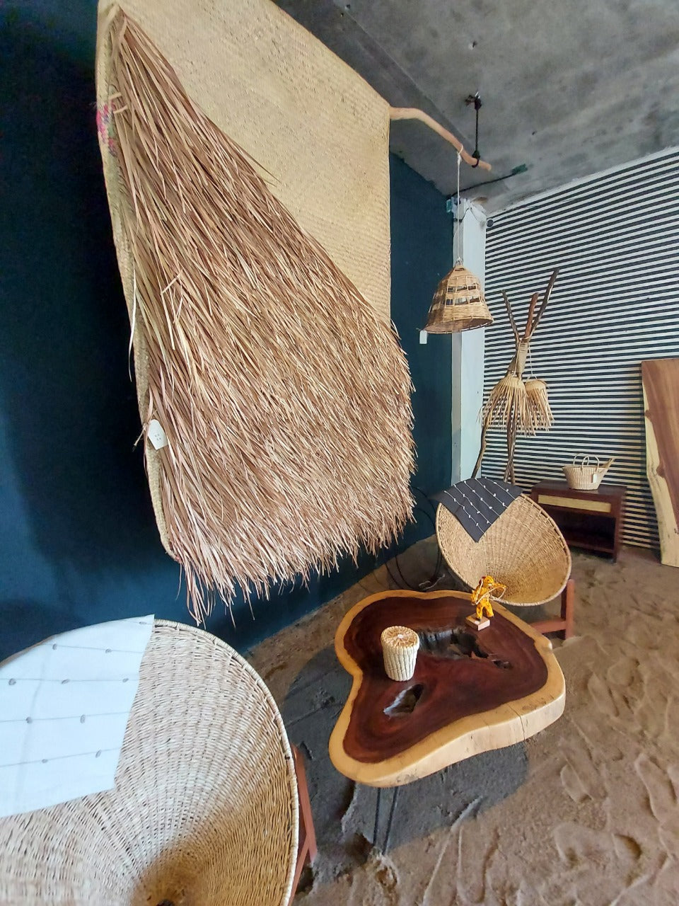 Petate de Pared Jumbo – Arte Natural para Grandes Espacios